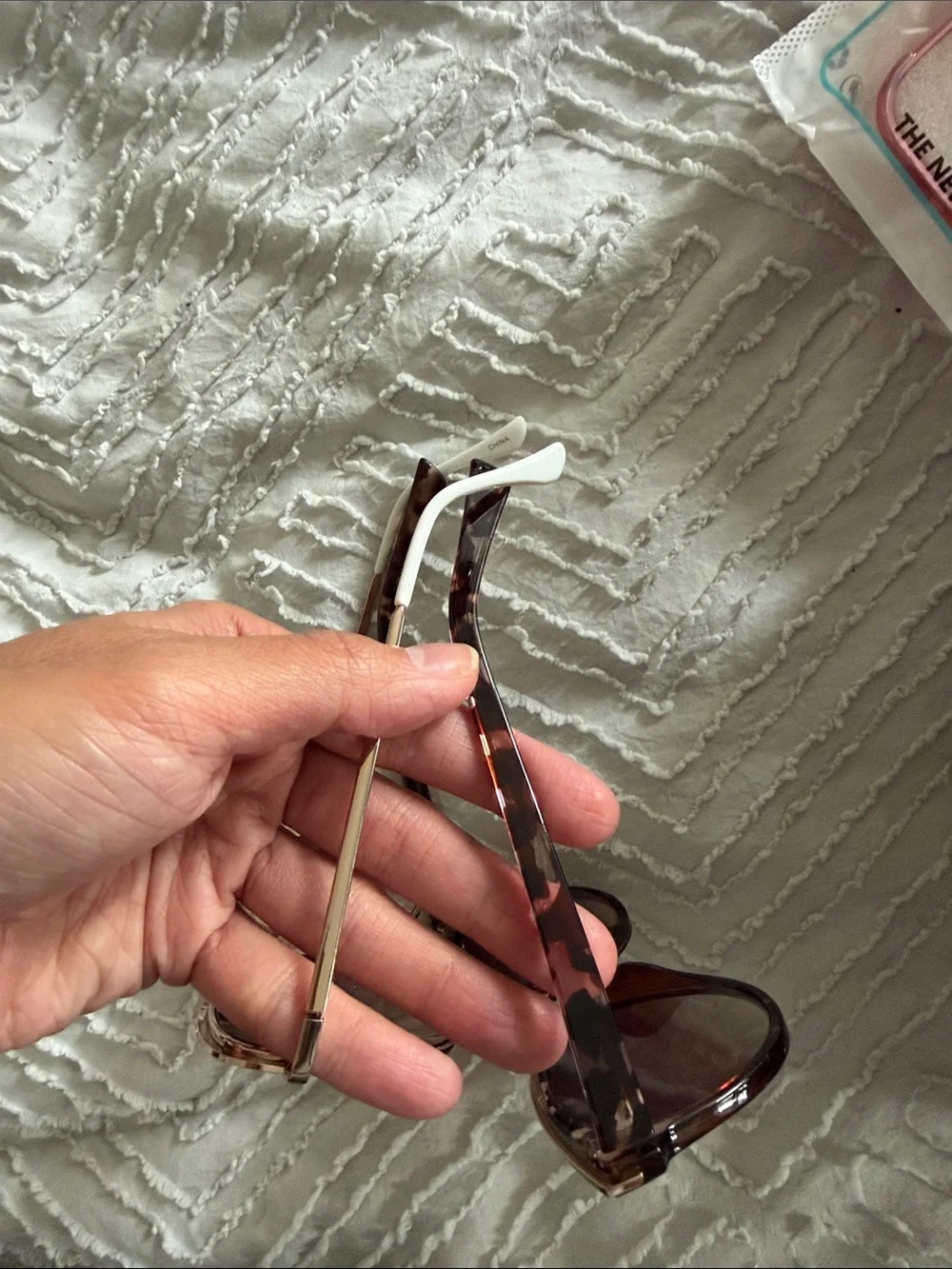 2pk Women's Sunglasses - Brown Tortoiseshell and White-Trim Frames